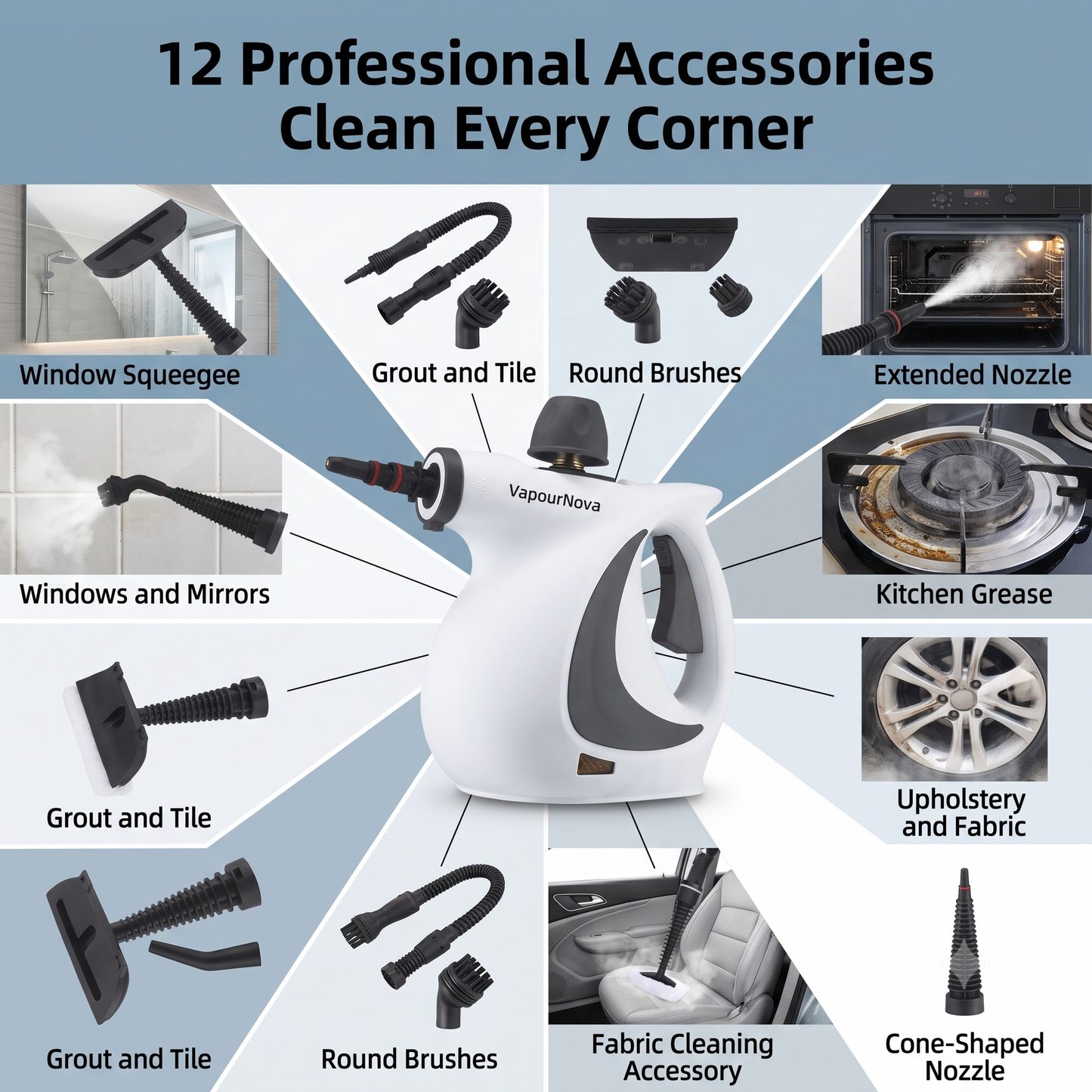 VapourNova™ 12-in-1 High Pressure Steam System